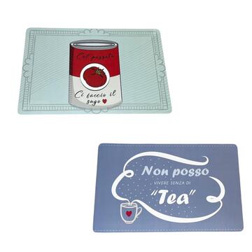 SET 4 PEZZI TOVAGLIETTA STAMPA AMERICANO COMIC - CIAM Centro Ingrosso Abbigliamento