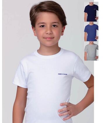 T-shirt bambino in cotone elasticizzato Enrico Coveri ET4000 - CIAM Centro Ingrosso Abbigliamento