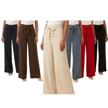 PANTALONE DONNA A PALAZZO GESSATO FLORA FL5019&nbsp;