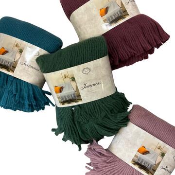 EINFARBIGE KARIERTE SOPHIE MAISON INVERNESS 150 X 210 - CIAM Centro Ingrosso Abbigliamento