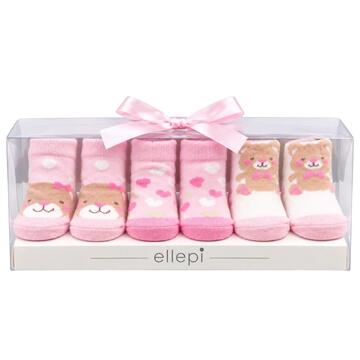 Set 3 paia di calzini neonato in caldo cotone Ellepi IX4060&nbsp;