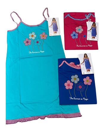 Camicia da notte donna a spalla stretta Karelpiu' KE0329