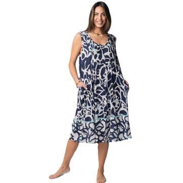 ABITO DONNA IN VISCOSA SPALLA LARGA E BOTTONI MARILA KF392 - CIAM Centro Ingrosso Abbigliamento