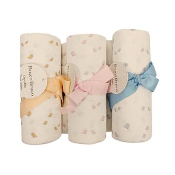 COPERTINA NEONATO LETTINO MUSSOLA DI COTONE BRUCO BRUCO KLM229  - CIAM Centro Ingrosso Abbigliamento