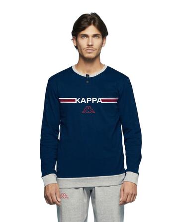 Pigiama uomo a serafino in jersey di cotone Kappa KMS24010 - CIAM Centro Ingrosso Abbigliamento