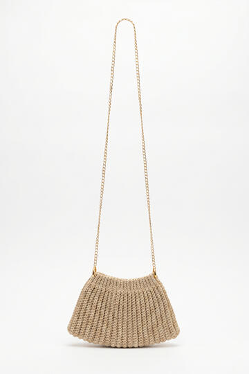 BORSA CROCHE INTRECCIATA ARTIGIANALE FIORENZA AMADORI LUMI&Egrave;RE&nbsp;&nbsp;