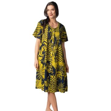 ABITO DONNA MIDI APERTO IN COTONE MARILA MIRIAM