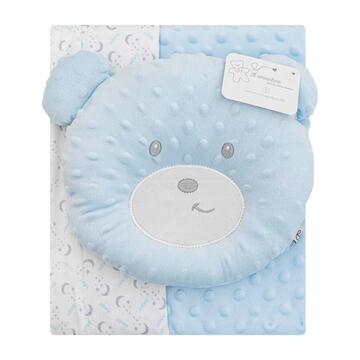 SET REGALO COPERTA  E CUSCINO ORSETTO IN PILE NG4747 - CIAM Centro Ingrosso Abbigliamento