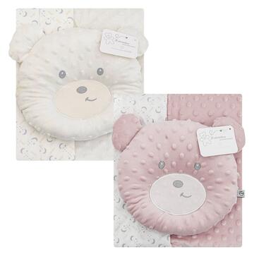 SET REGALO COPERTA  E CUSCINO ORSETTO IN PILE NG4747 - CIAM Centro Ingrosso Abbigliamento