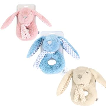 NEWBORN PLUSH BUNNY RATTLE NG4786 - CIAM Centro Ingrosso Abbigliamento