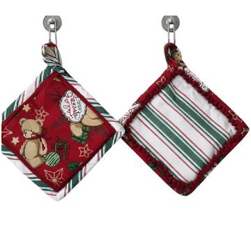 Set of 2 Preziosa Rudy kitchen pot holders 18X18 - CIAM Centro Ingrosso Abbigliamento