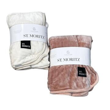 COPERTA IN CORAL BORDATO EASY HOME ST. MORITZ 160 x 200 cm - 1 PIAZZA - CIAM Centro Ingrosso Abbigliamento