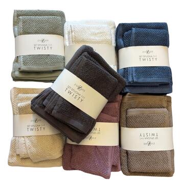 SET BAGNO IN SPUGNA 1+1 ZAMBAITI TWISTY&nbsp; - CIAM Centro Ingrosso Abbigliamento