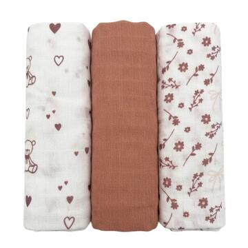 SET 3 MUSSOLE DI GARZA DA NEONATO MAFER WDD101&nbsp; - CIAM Centro Ingrosso Abbigliamento