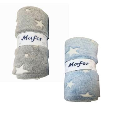 COPEERTINA NEONATO IN SOFT PILE CON STELLINE LUMINOSE MAFER WDD24  - CIAM Centro Ingrosso Abbigliamento