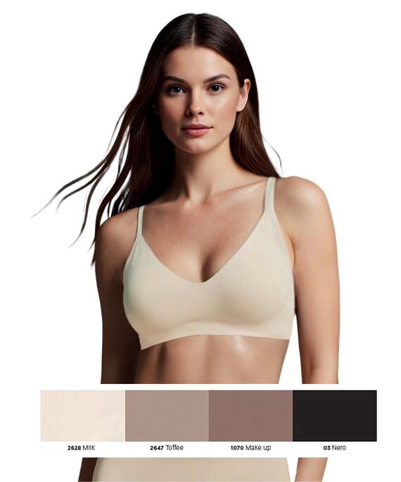 Reggiseno imbottito a vela senza ferretto in micro Lormar Touch Pure Vela