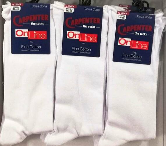 Men's short loosened sock in stretch cotton Carpenter 0176