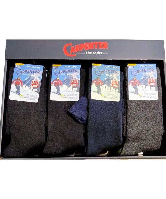 Calzettone lungo uomo smollato in caldo PILE Carpenter Cervinia 0565 ( 1 PAIO)