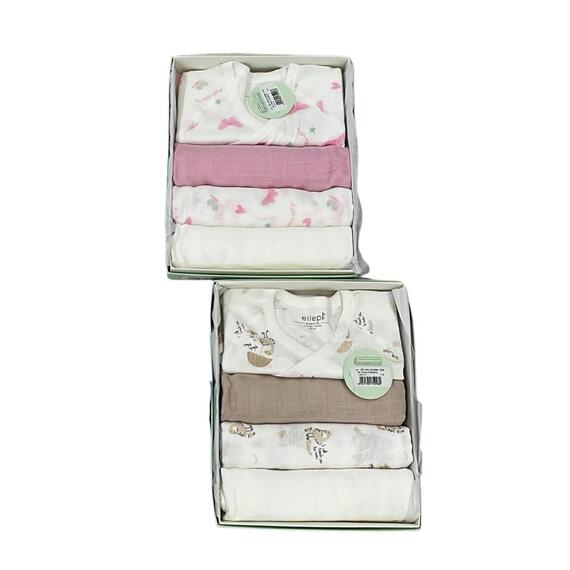 SET 3 PEZZI NEONATO IN BAMBOO ELLEPI CR1023&nbsp;
