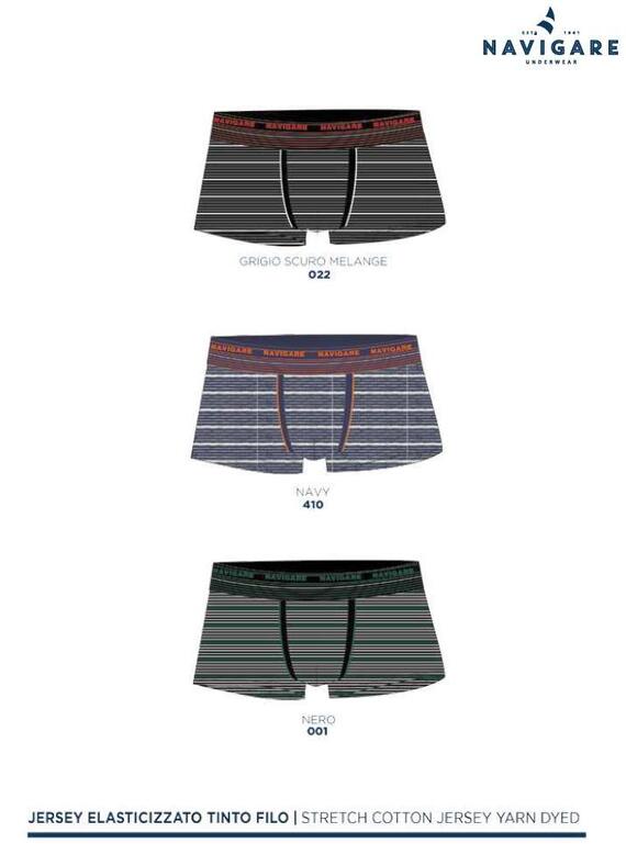 Men's boxer shorts in stretch cotton Navigare 1230Z