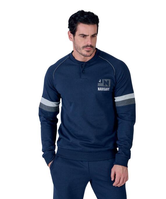 Navigare 141929 Men's Cotton Fleece Pajama Suit