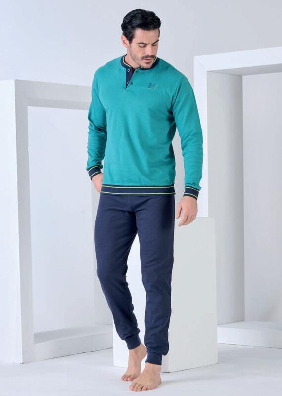 Navigare 141944 Men's Warm Cotton Jersey Pajamas