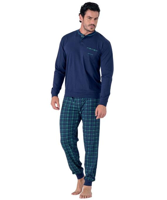 Pigiama uomo in jersey di cotone a manica lunga Navigare 141974