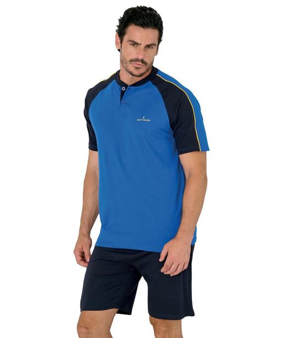 Pigiama uomo a manica corta in cotone Navigare 141994