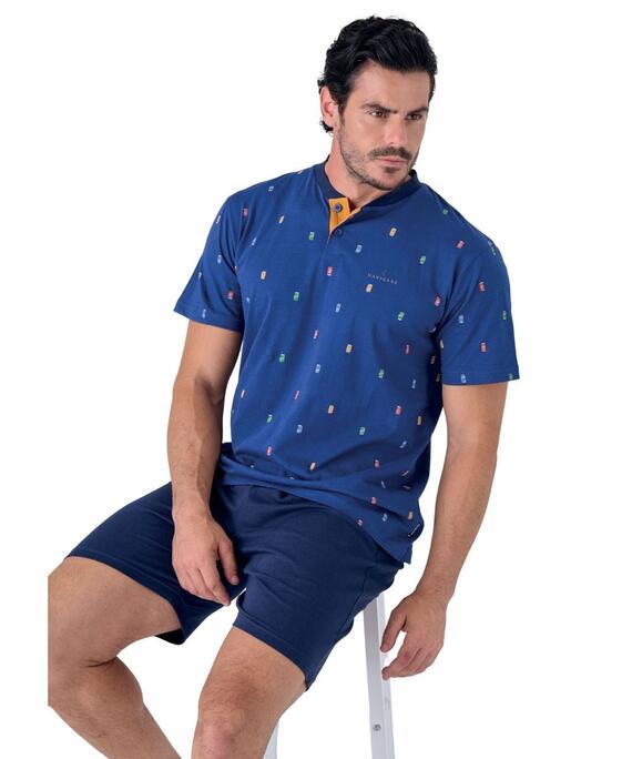 Pigiama uomo a manica corta in cotone Navigare 142006