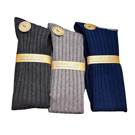 CALZINO LUNGO UOMO CASHMERE MERITEX 1510 (1 PAIO)