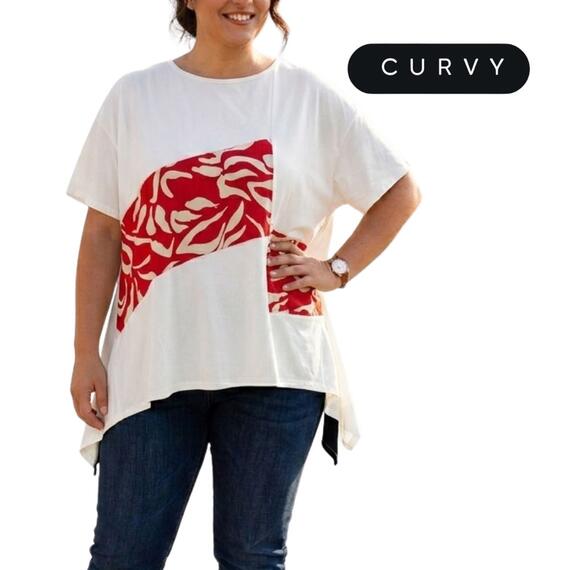 MAGLIA OVER DONNA MEZZA MANICA FLORA CURVY 1855
&nbsp;