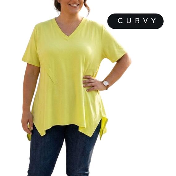 MAGLIA OVER DONNA MEZZA MANICA SCOLLO A V FLORA CURVY 1863
&nbsp;