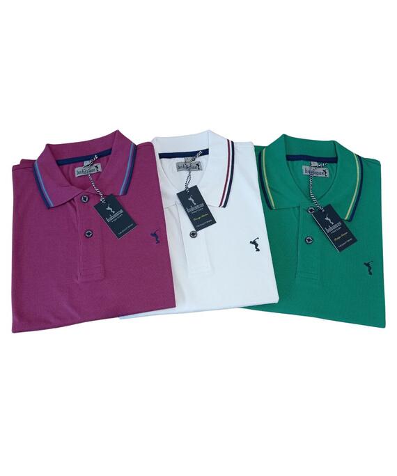 Men's short-sleeved polo shirt in cotton piquet Bahamas art. Lipari
