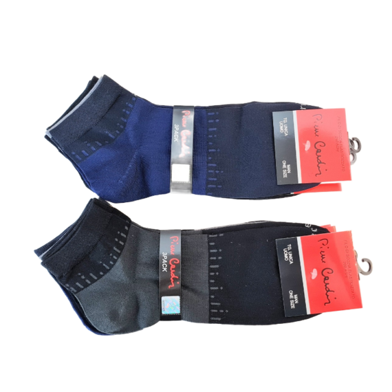 Short men's socks in stretch Scotland thread E13 Pierre Cardin TRI-PACK PACKAGE