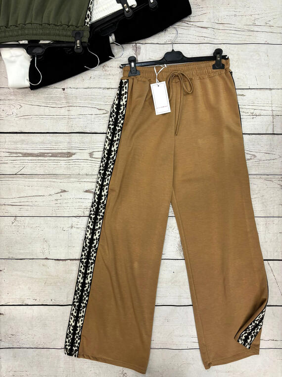 PANTALONE TUTA DONNA A PALAZZO ANIMALIER FIORENZA AMADORI 21258