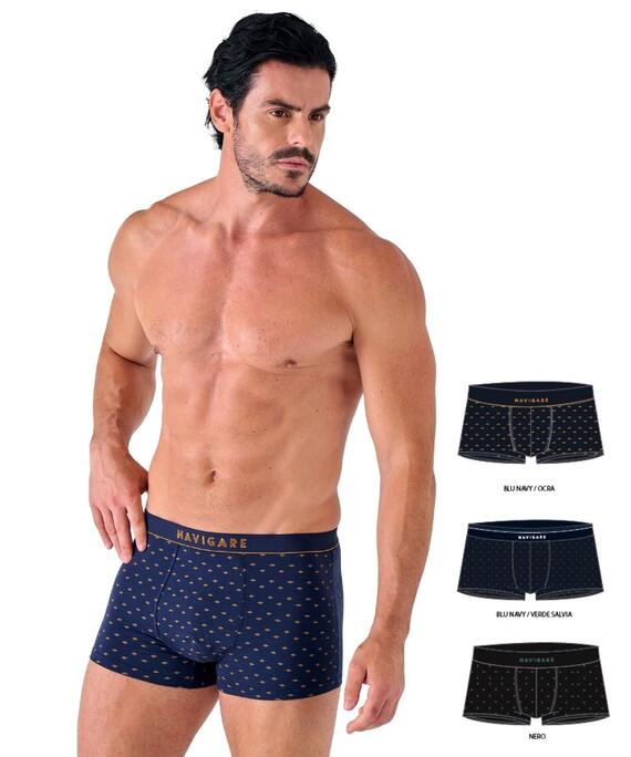 Boxer uomo in cotone elasticizzato Navigare 21580