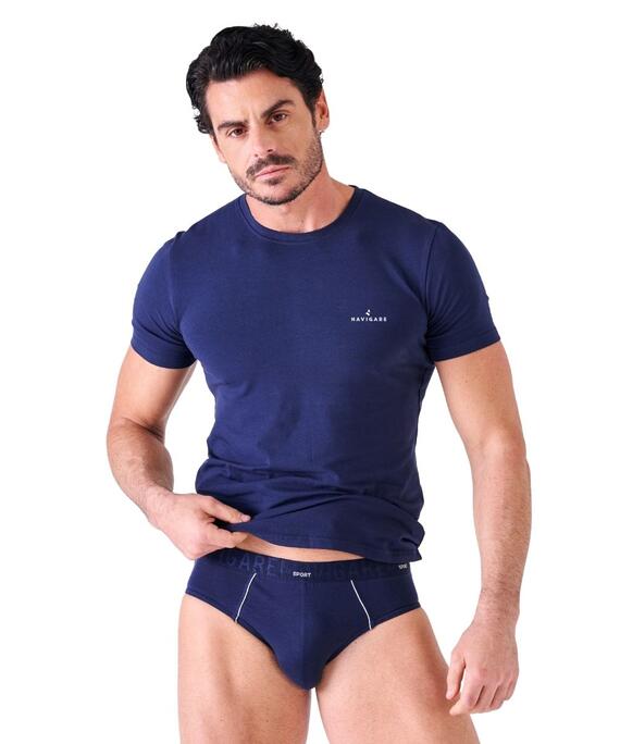 Completo uomo con t-shirt e slip Navigare 31685