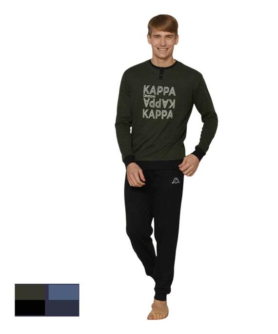Pigiama uomo in jersey di cotone caldo Kappa KMW25001