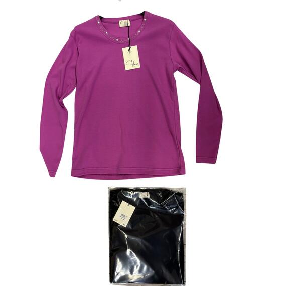 WOMEN'S LONG-SLEEVE INTERLOCK FLORA SWEATER FI2581