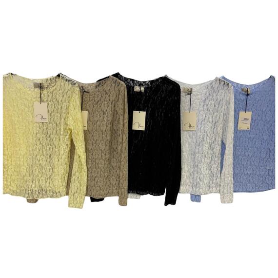 MAGLIA DONNA DI PIZZO MANICA LUNGA FLORA 25939
&nbsp;