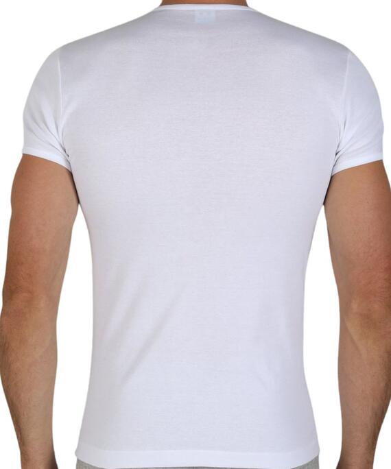 T-shirt uomo in cotone scavo a V Fragi 730