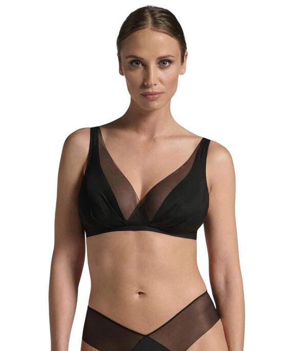 Lepel Tesoro 300 Cup B unlined underwired tulle and microfibre bra