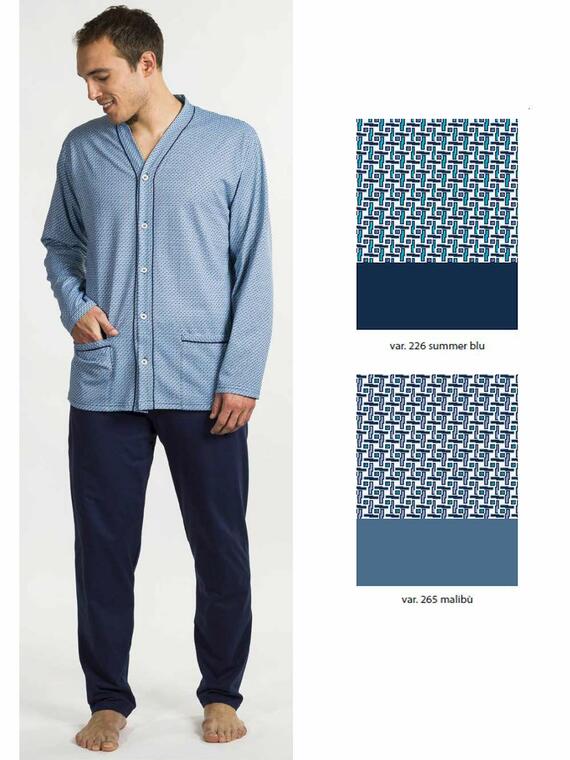 Men's open pajamas in cotton jersey Bip Bip 3026