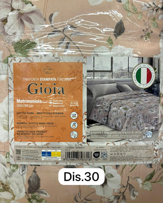 TRAPUNTA LETTO SINGOLO GIOIA LOVELY HOME 170x260