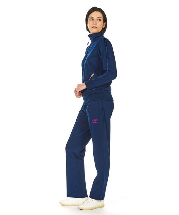 Tuta donna primaverile in cotone garzato con zip Superga 32238