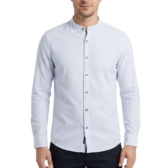 CAMICIA UOMO RIGATA MISTO LINO BE MISITC 32537