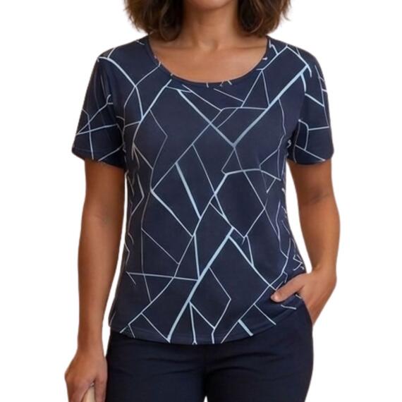 BLUSA DONNA MANICA CORTA FLORA 33050