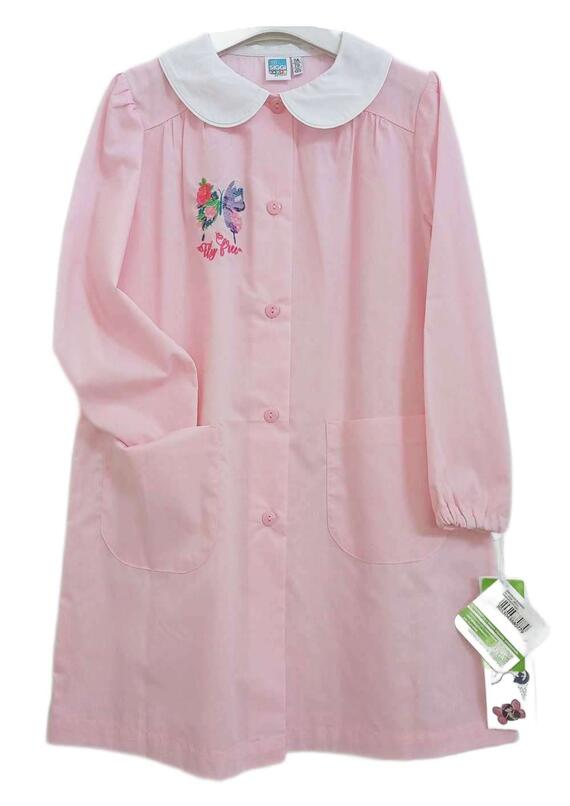 Siggi Happy School girl school apron 33GR3910 Flowers and Butterfly