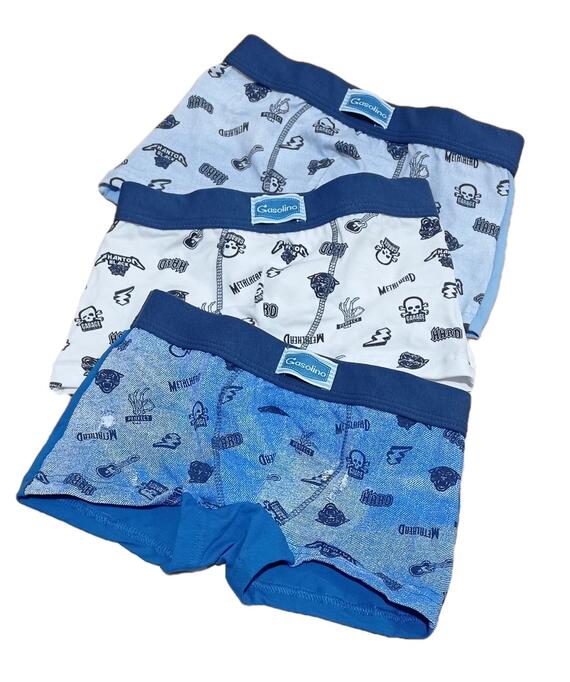 Boxer bambino in cotone elasticizzato Gasolino U3410