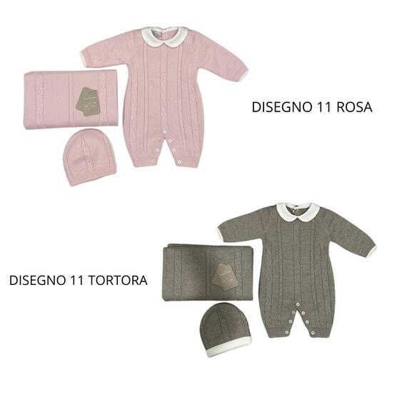 SET 3 PEZZI NEONATO NASCITA NAZARENO GABRIELLI NG-3488